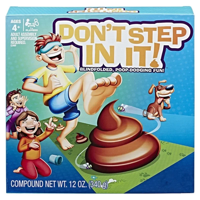 Don’t STEP IN IT Game Collection Cards - Blindfolded Dog Poop Stepping Game