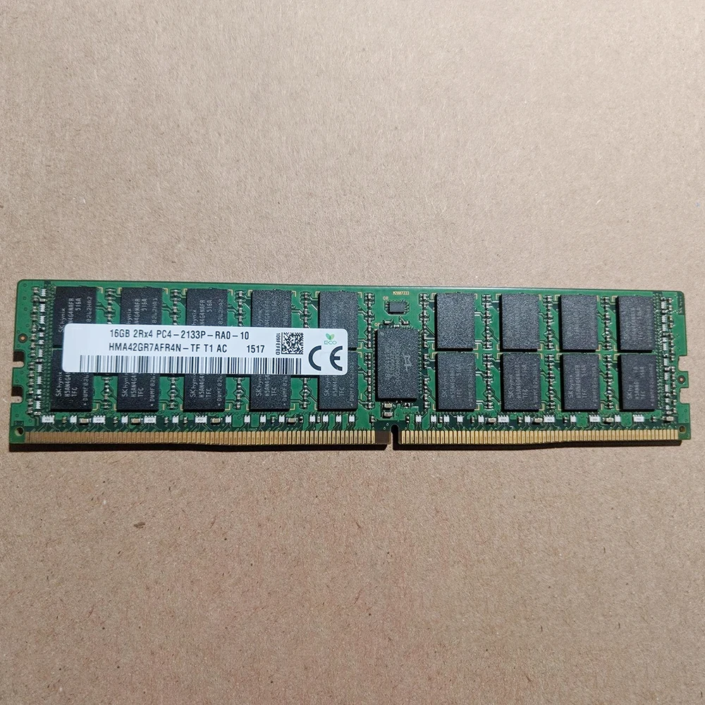 

1 Pcs RAM 16G 16GB 2RX4 PC4-2133P DDR4 2133 ECC REG Server Memory HMA42GR7AFR4N-TF