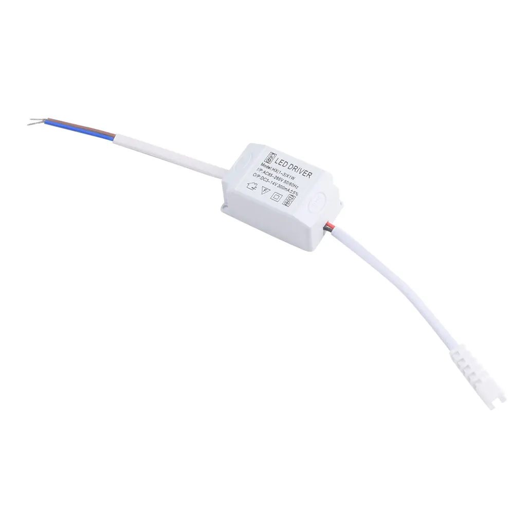 

3*1W Electronic LED Strip Driver Transformer Simple AC Driver Adapter 85V-265V to DC 3V-14V 300mA LED Power Supply 1W-3W