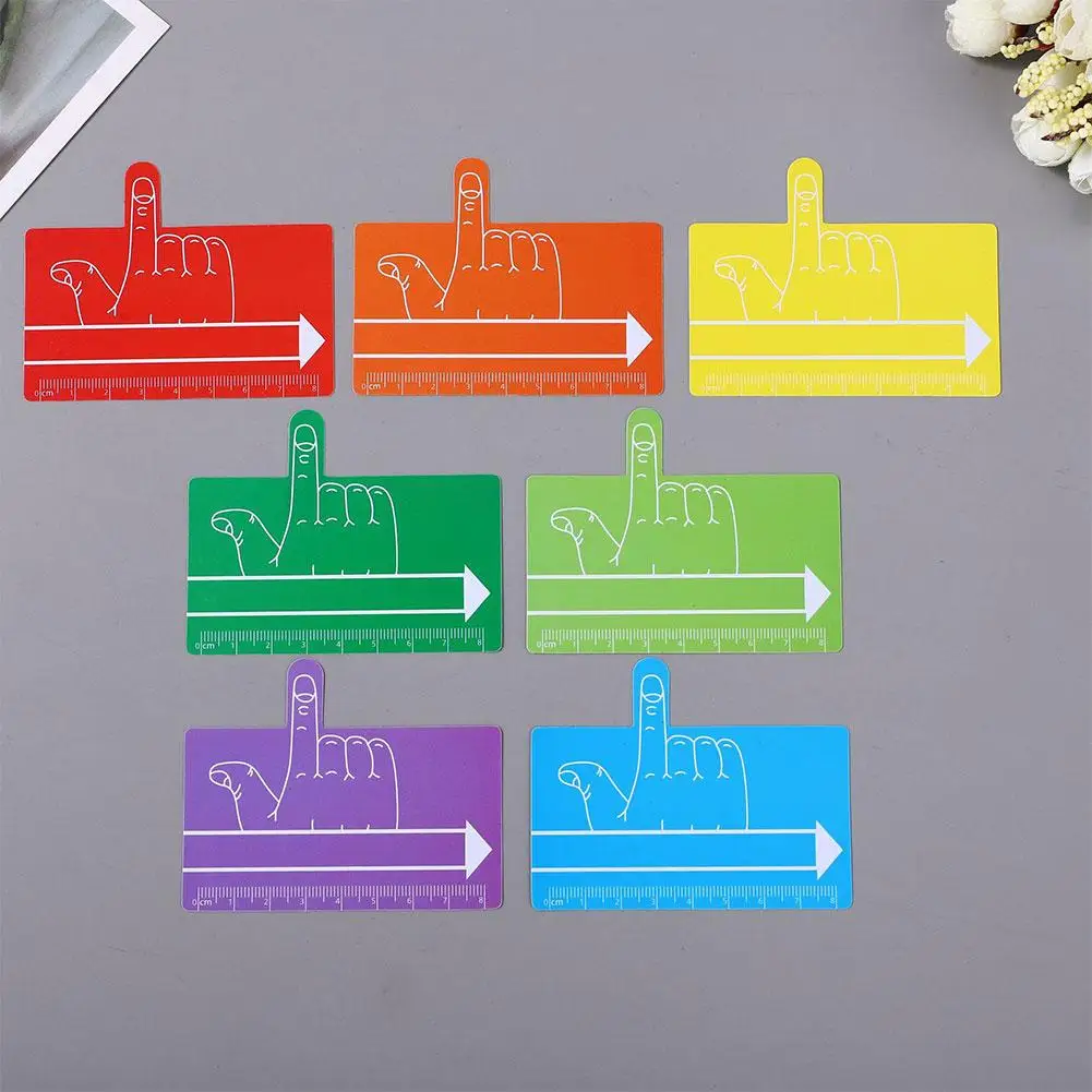 8pc Bookmark Finger Spacer Writing Tools Multi Functional Kids Guided Strips Dyslexia Pad Reading Aid Film Learning Writing Tool