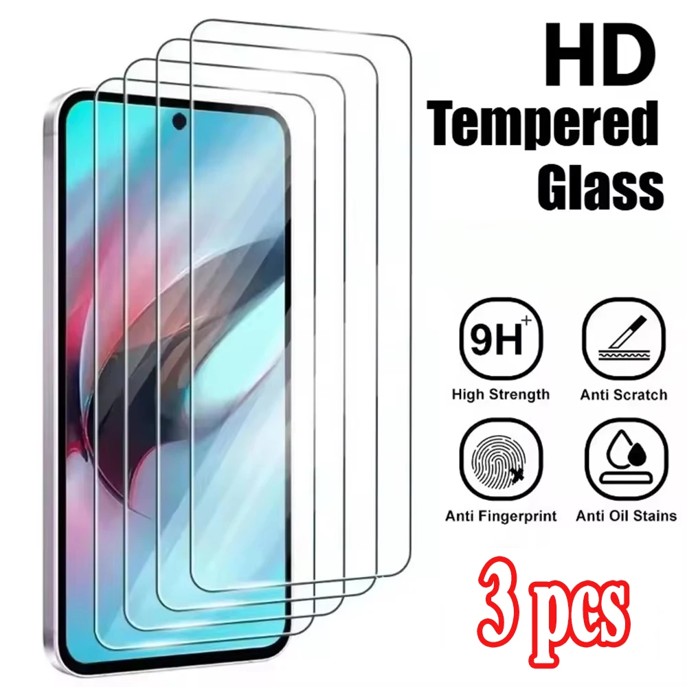 3PCS Full Coverage HD Tempered Glass for Redmi Note 14 13 12 11 10 9 Pro 14R 9S 15C 14C 13C 12C Anti Scratch Screen Protector