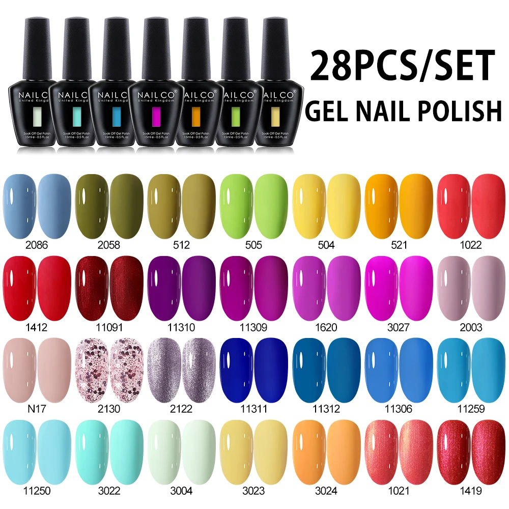 NAILCO 28 stks HEMA/TPO Gratis - Coloured Gel Set recensie en prijs