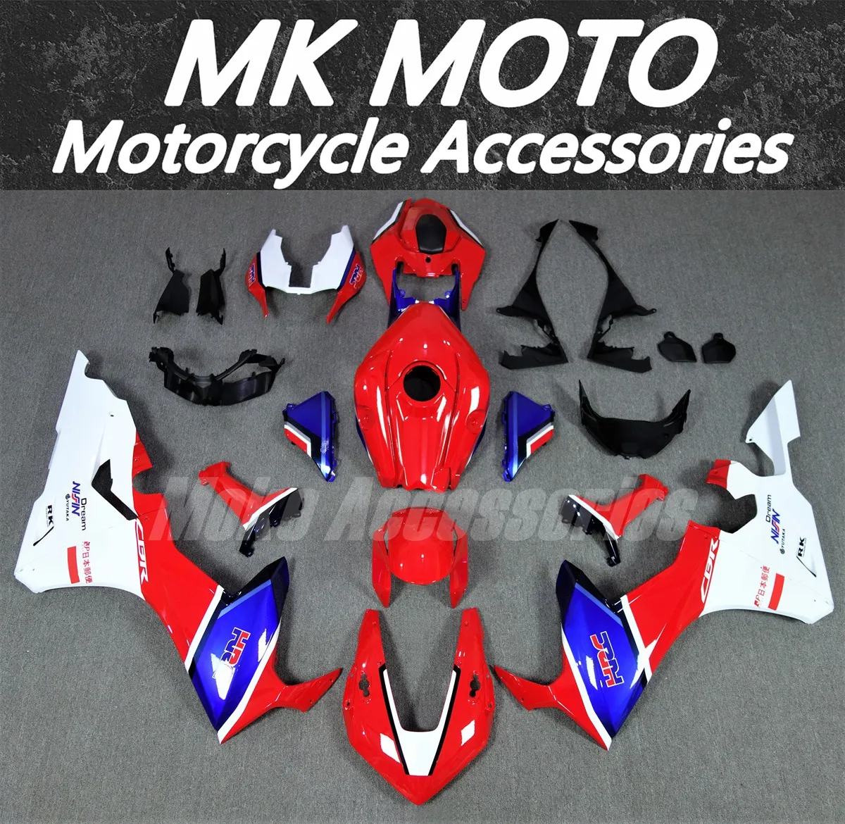 

Moke moto Motorcycle Fairings Kit Fit For Cbr1000rr 2017 2018 2019 Bodywork Set High Quality ABS Injection New Red White Blue-2