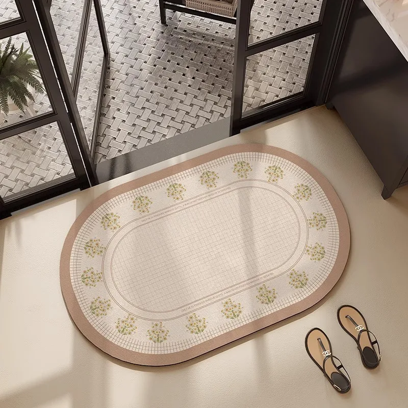 American bathroom mat, diatom mud, door absorbent foot pad, quick-drying non-slip floor mat, toilet, bathroom door mat, carpet