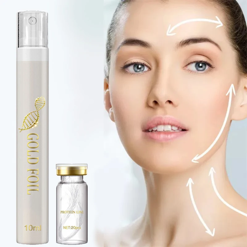 Protein Thread Lifting Kit Face Lift Firming Absorbable Anti-Aging Facial Serum Collagen Wrinkle Remove Skin Care Essence