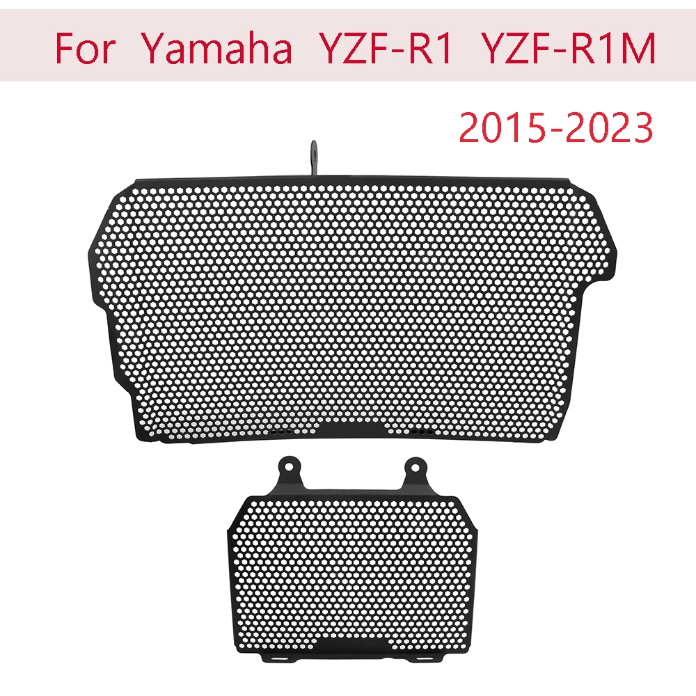 

For Yamaha YZF-R1 YZFR1 YZF-R1M YZFR1M YZF R1 R1M 2015-2023 Motorcycle Radiator Grille Guard Cover Shield Protective