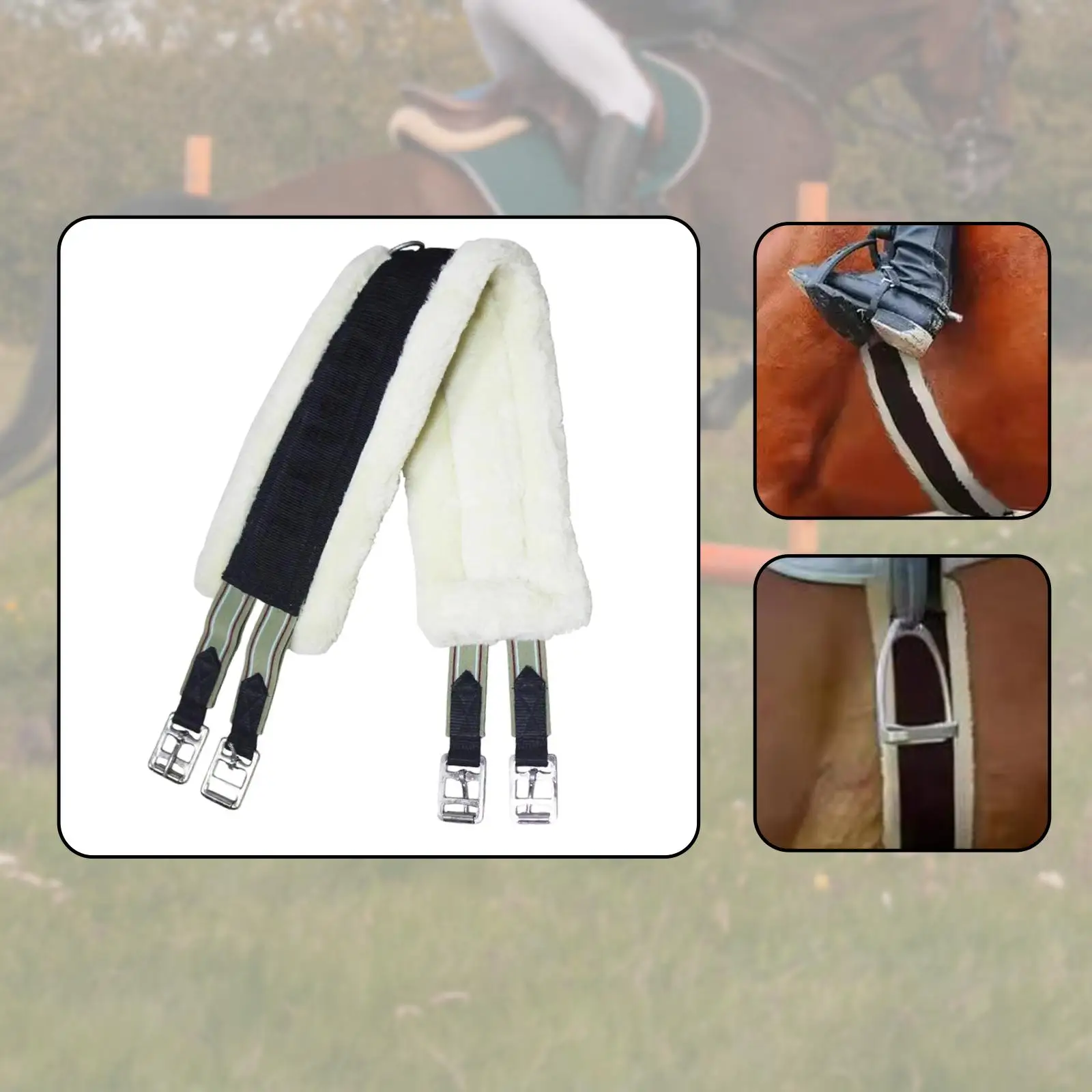 sangle-de-selle-anglaise-durable-en-flanelle-respirante-antiderapante-avec-boucle-en-acier-inoxydable-pour-l'entrainement-et-le-sport