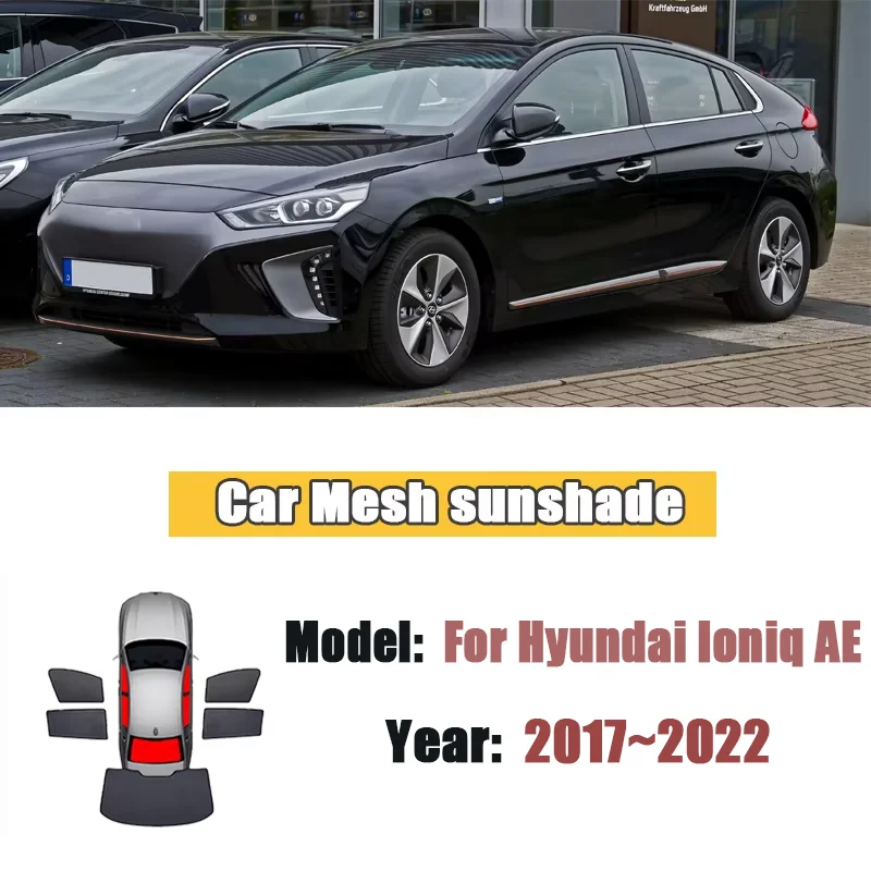 For Hyundai Ioniq Hybrid AE 2017~2022 Windshield Window Visor Heat Insulation Magnetic Sunshade UV Protection  Auto Accessories