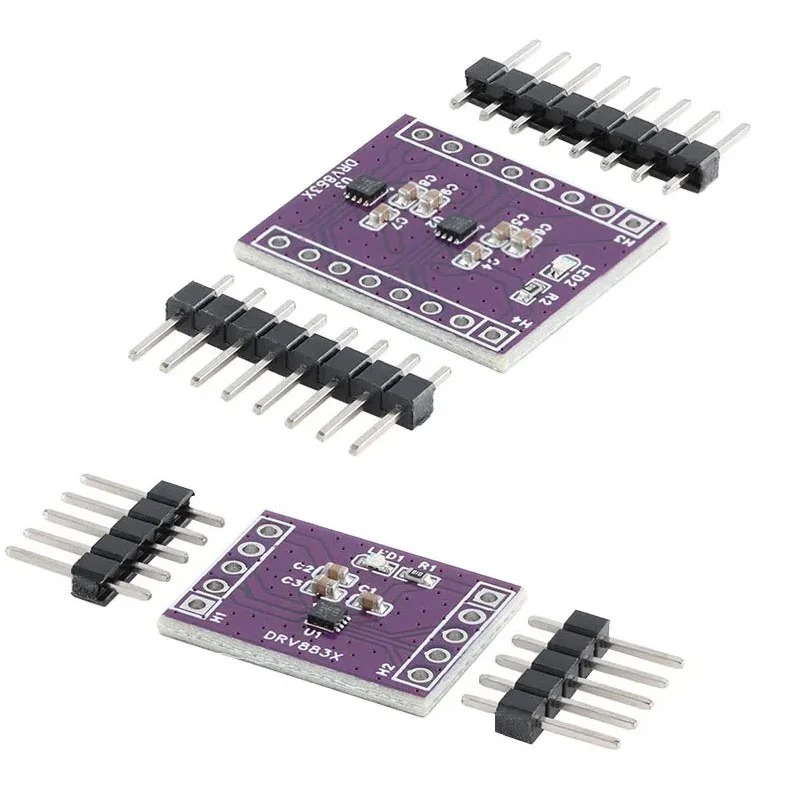 DRV8837 1 / 2 Channel DC H-bridge Motor Diver Module 1.8A Stepper Motor Board Overcurrent Protection Low Power Sleep Mode