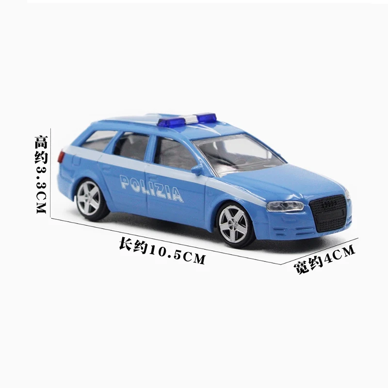 Diecast 1:43 Scale MONDO A4 Blue Alloy Car Model Finished Simulation Adult Classic Collection Decoration Gift Toy Static Display