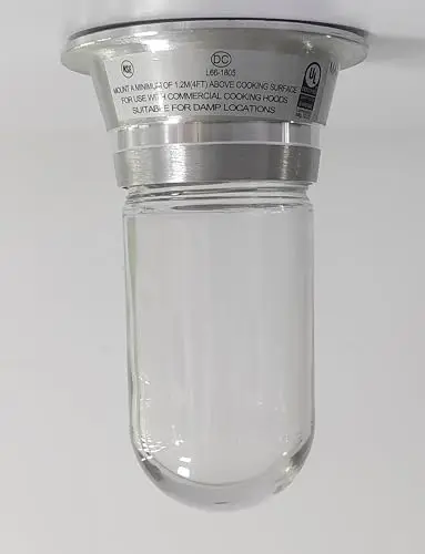 

Restaurant Canopy Hood Light with Thermal & Shock Resistant Globe (2-Pack)