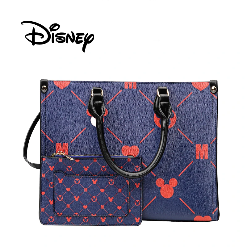 Disney Mickey Original New Women's Handbag Luxury Brand Women's Bag Large Capacity 2-Piece Cartoon Fashion Trend Tote Bag