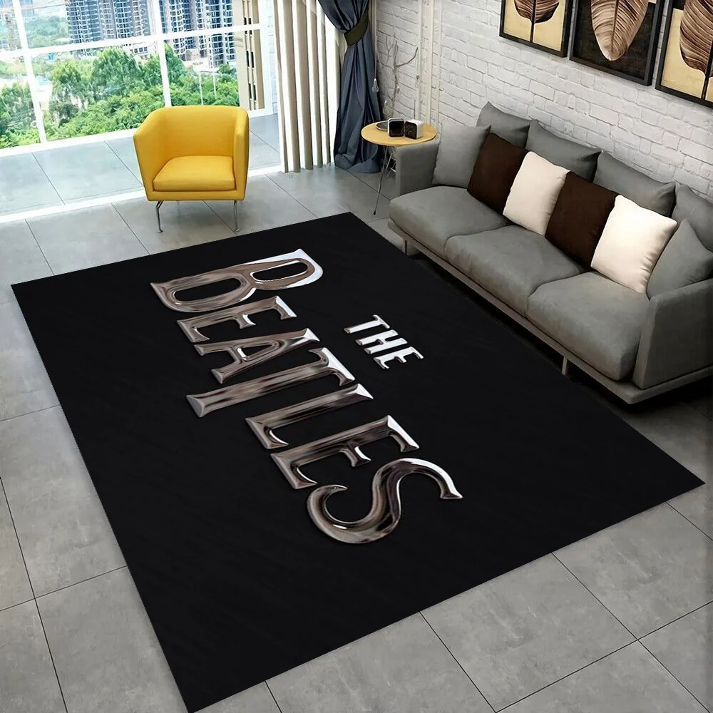 3D The B-Beatles Rock Band Star Teppich Teppich für Schlafzimmer Wohnzimmer Sofa Home Fußmatte Home Decor, Bereich Teppich rutschfeste Bodenmatte Geschenk