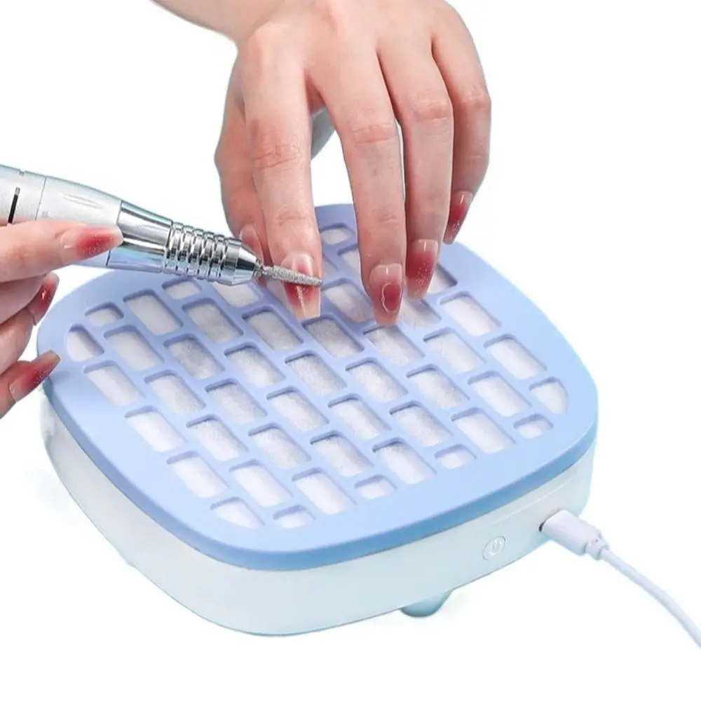 

High Suction Nail Art Vacuum Cleaner USB Grinding Nail Powder Collector Unloading Powerful Dust Filter Mini Nail Vacuum Cleaner