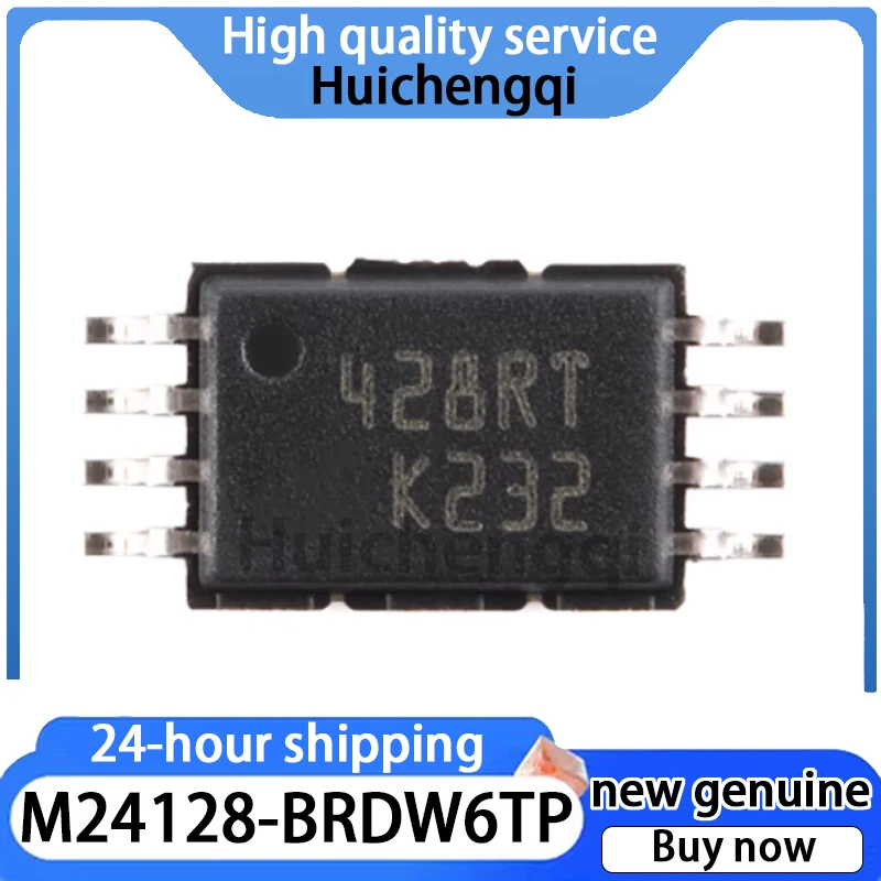 10PCS Brand New Original M24128-BRDW6TP Package TSSOP-8 128Kbit Serial I2C Bus EEPROM Chip