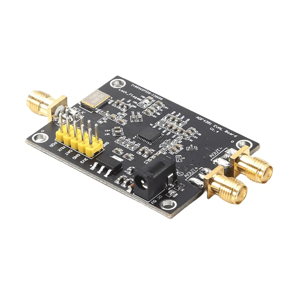 Módulo gerador de sinal ahf4350 adf4351, 35m-4.4ghz, placa de desenvolvimento de fonte de sinal rf pll, sma rf, módulo de placa de circuito bloqueado por fase