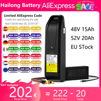 EU Stock Hailong Battery 52V20Ah 48V 25Ah/20Ah/15Ah for E-bike 35A BMS 100-1600W Motor 21700 Cells Electric Bicycle Batteries