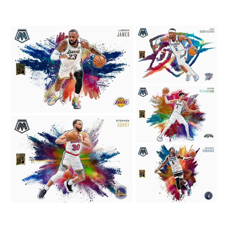 

2024-2025 Panini Basketball Star Card Diy Homemade Shai Gilgeous-Alexander Edwards Curry James Collection Card Toys Gift