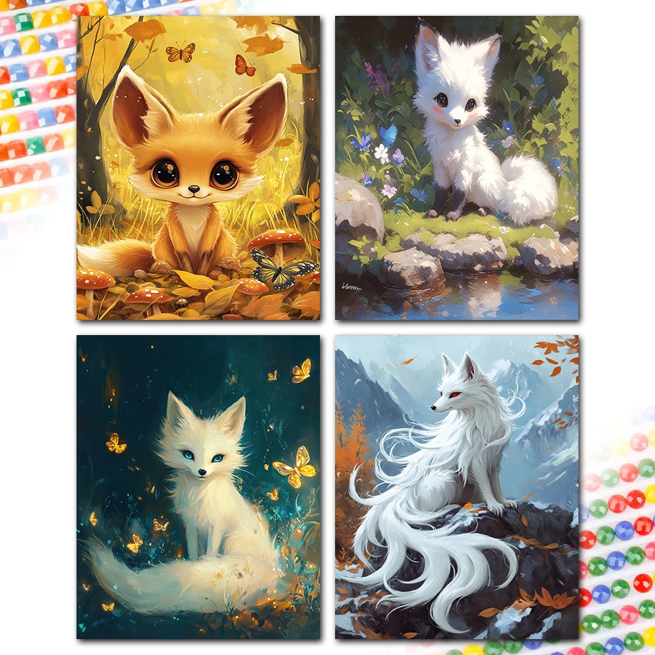 

SDOYUNO Diamond Painting Set fox Diamond Pictures To Make Drawings With Diamonds Diamond Art Kit Rhinestones Embroidery Crystal