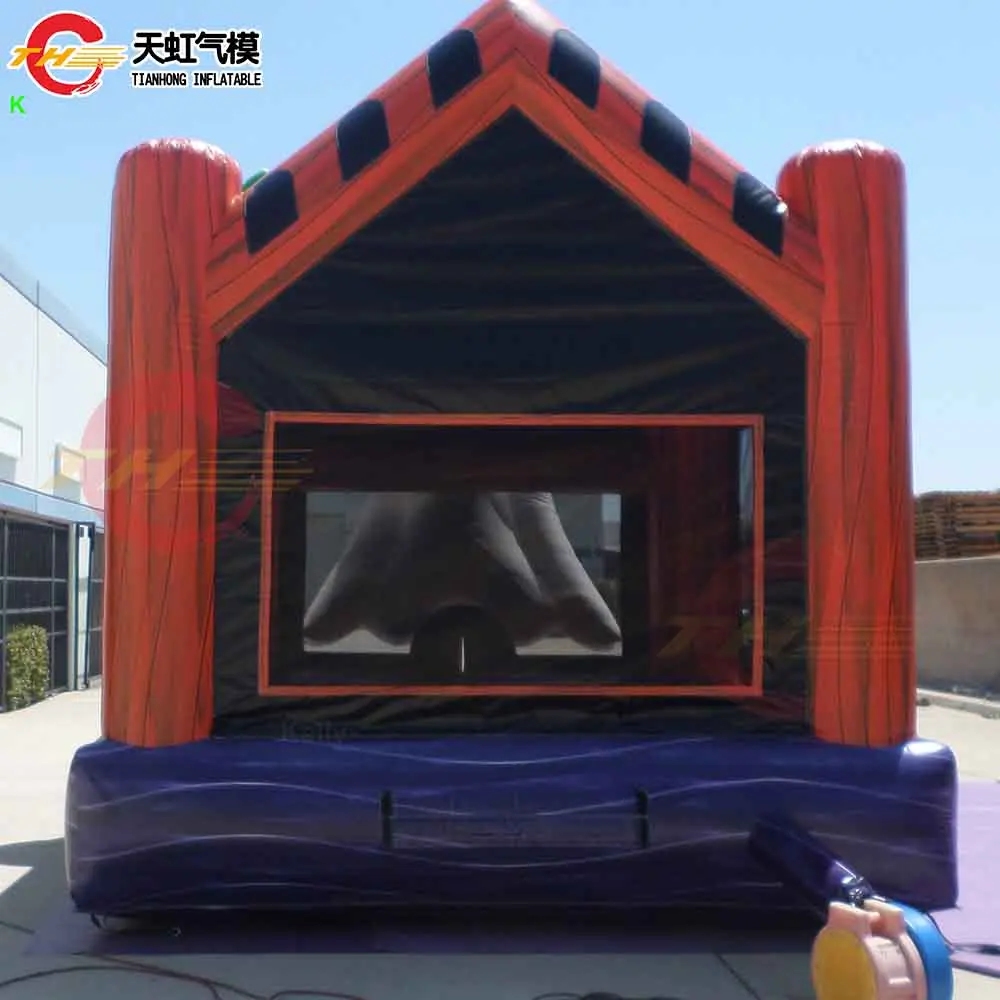 Schnelle Lieferung 13*13ft Halloween Aufblasbare Hüpfer mit Geist Cartoon Kommerziellen Aufblasbare Hüpfburg Schloss für Kinder