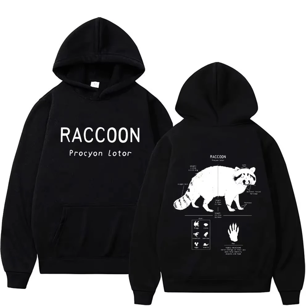 

Толстовка с изображением енота, забавный мем, толстовка с рисунком для мужчин и женщин, повседневный винтажный пуловер, толстовки, мужские толстовки большого размера, уличная одежда унисекс