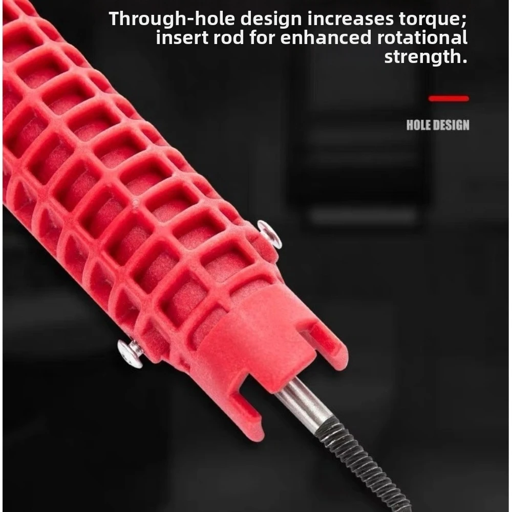 Multi-Functional Sanitary Wrench 8 In 1 Anti-Slip Plumbing Wrench Flume Wrench Disassembly Tool Kitchen Sink Wrench Kitchen Sink
