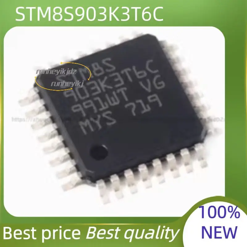 10PCS  100% New  STM8S003K3T6C STM8S903K3T6C STM8S003 K3T6C STM8S 903K3T6C QFP-32 Chipset