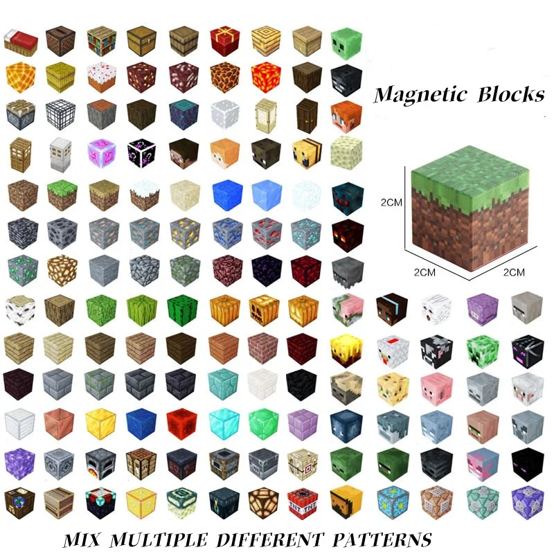 Magnetische bouwstenen Set STEM Montessori Stapelblokjes Bouwset Mijnmagneet Wereldset Speelgoed DIY Creatief speelgoed