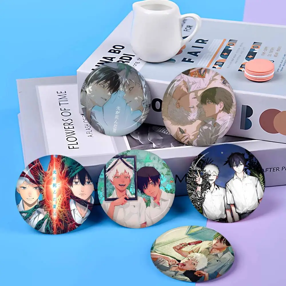 Anime The S-Summer H-Hikaru D-Died Creative Tinplate Soft Button Pins Animal Icon Brooch Lapel Backpack Badge Accessories Pin