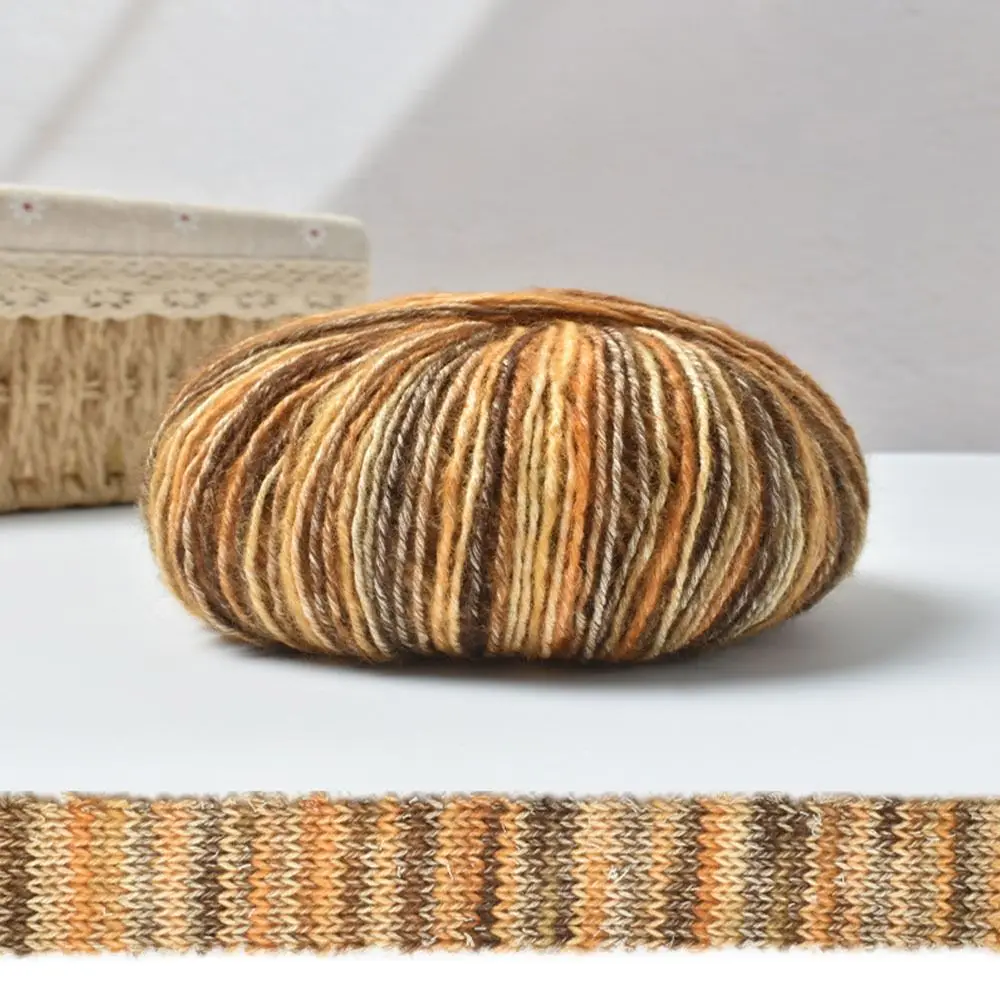 Wool Gradient Soft Cake Yarn Winter Soft Magic Color Yarn Ball Sewing Crochet Line Crochet Thread for Hat Scarf