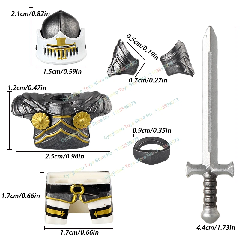

Medieval War Horse Black Armour Knights Mounts Assemble Action Figures Building Blocks Educational Bricks Toys Kids Gifts