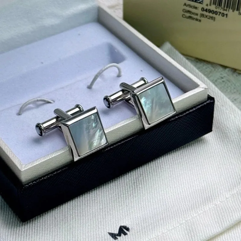 أزرار أكمام كوكبة MB أناقة سماوية بسيطة للرجال من المعدن الفاخر للأعمال الرسمية #1