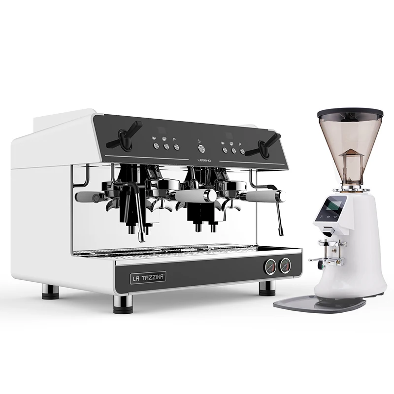 Commercial Cafetera Profesional Double Head Coffee Machine 2 Group Coffee Brewing Machine