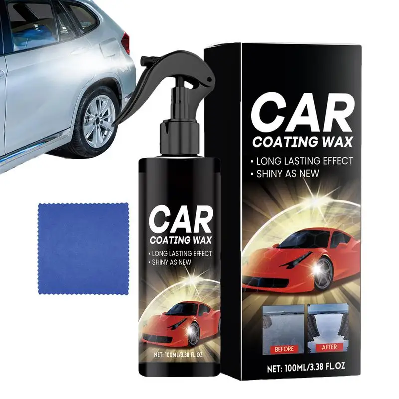 

Car Body Polishing Paint Coating Agent 100ml Car Coating Spray With Cloth Auto Hydrophobic Refurbish Agent Polisher For Cars