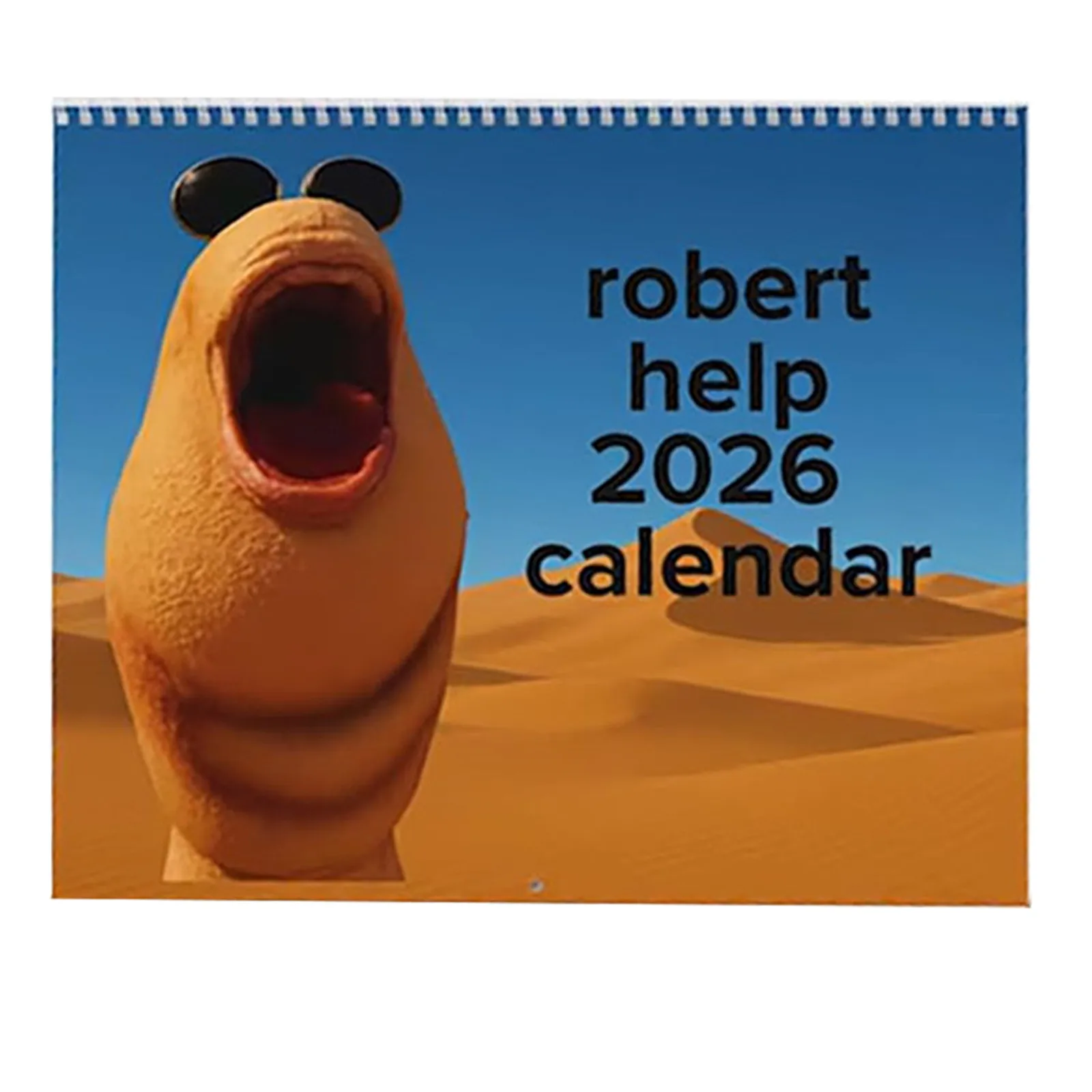 

Marcus the Worm 2026 Wall Calendar Funny Character Poster Style Date Planner Hanging Wall Calendar Gift for Home or Office