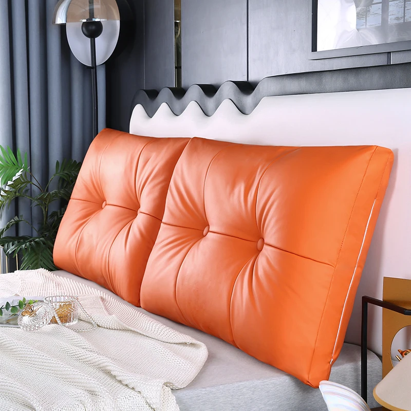waterproof Headboard Pillow,Pillows for Headboard, Head Board Backrest Pillow for Reading Sitting Working, Removable cushion