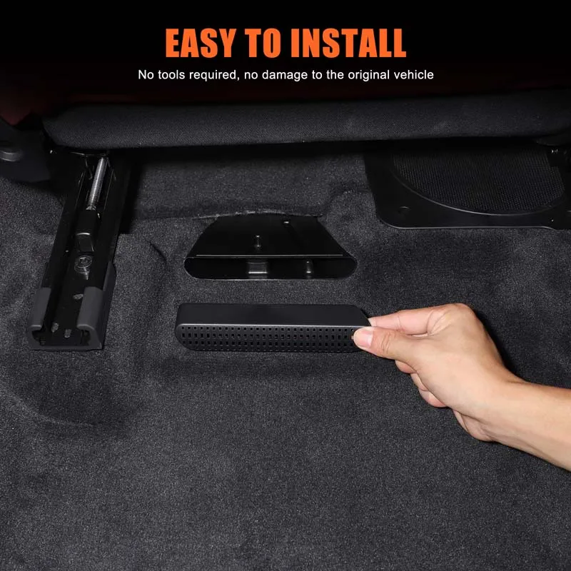 

metyoucar For BMW X3 G45 2025-2026 ABS Black Car Seat Outlet Air Outlet Vent Cover Trim Sticker Interior Car Accessories