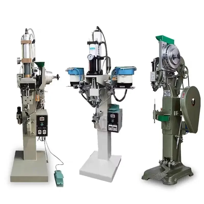 Automatic tubular riveting machine manufacturer  orbital semi hollow tubular pneumatic feeding