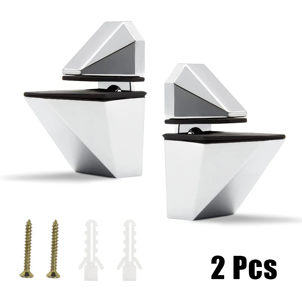 Adjustable Shelf Clamp Glass Shelf Support Plate Holder Bracket Zinc Alloy Wall Mount Fixed Plate Support Holder Clamp