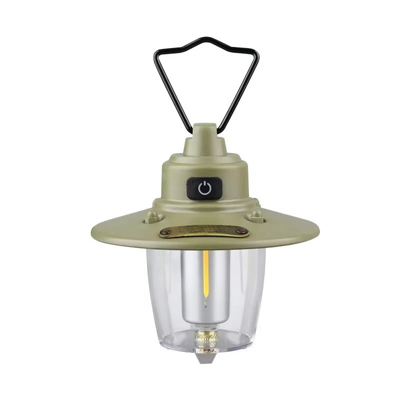 Small Mini Portable Outdoor Camping Tent Led Lantern Classical Vintage Hanging Rechargeable Camping Light