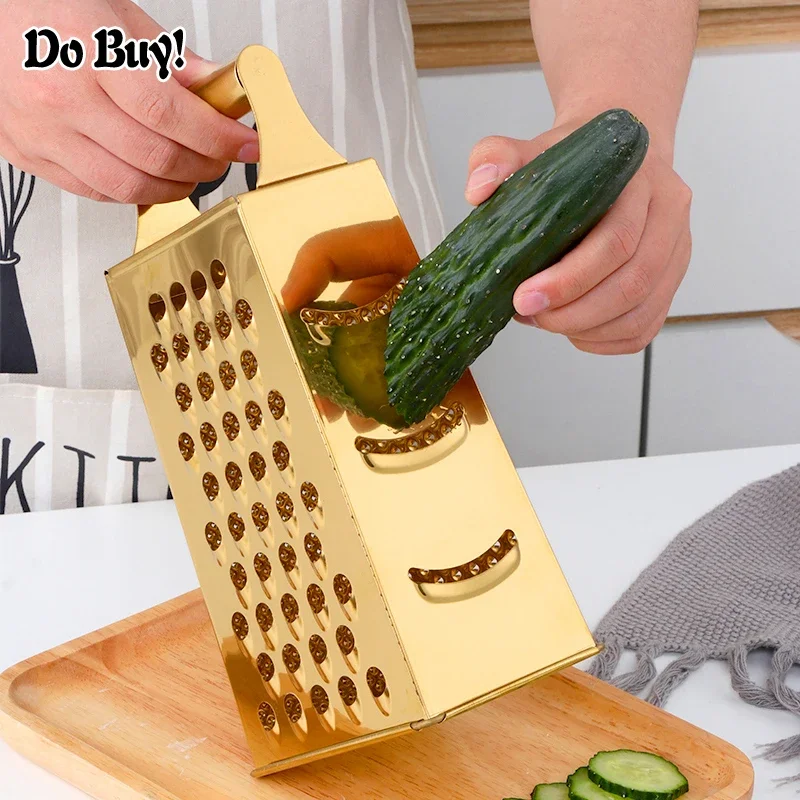 4 Sides Garlic Peeler Potato Vegetable Slicer Knife Ginger Melon Multifunctional Cucumber Slicer Stainless Steel Peeler Box