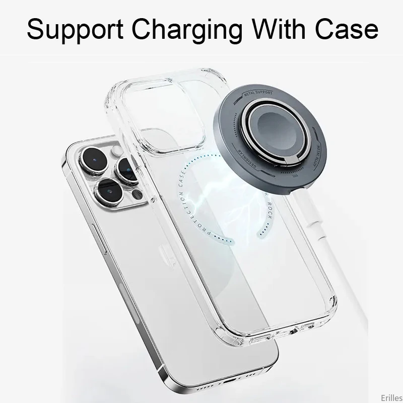 3 in 1 15W Magnetic Wireless Charger for iPhone 13 14 Pro Max Fast Wireless Charging For AirPods Smart Watch Ring Phone Holder