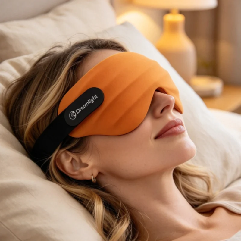 Dreamlight 4S Pro Eye Mask Sleep 3D Stereoscopic Sleep Aid Adjustable Portable Full Blackout Eye Mask Aid for Men Women Adult