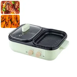 Multifunction Electric Cooker Hotpot Barbecue Grill Griddle Egg Omelette Frying Pan Stove Crepe Oven Pancake Pie Baking Roaster