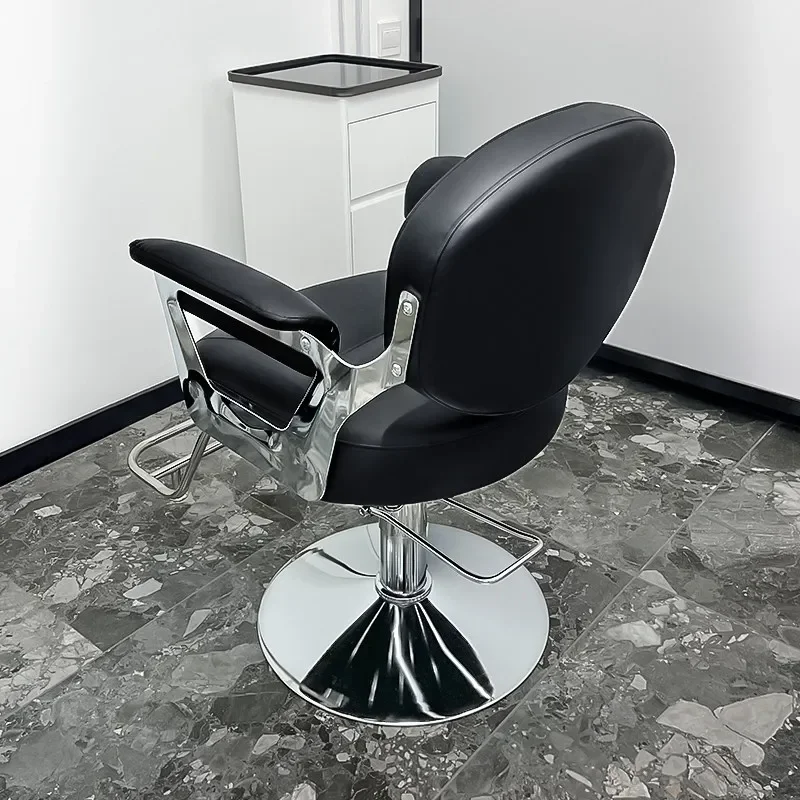 Luxury Professional Barber Chair Reclining Shampoo Bed Hairdresser Barber Chair Swivel Cadeira De Barbeiro Commercial Furniture 4