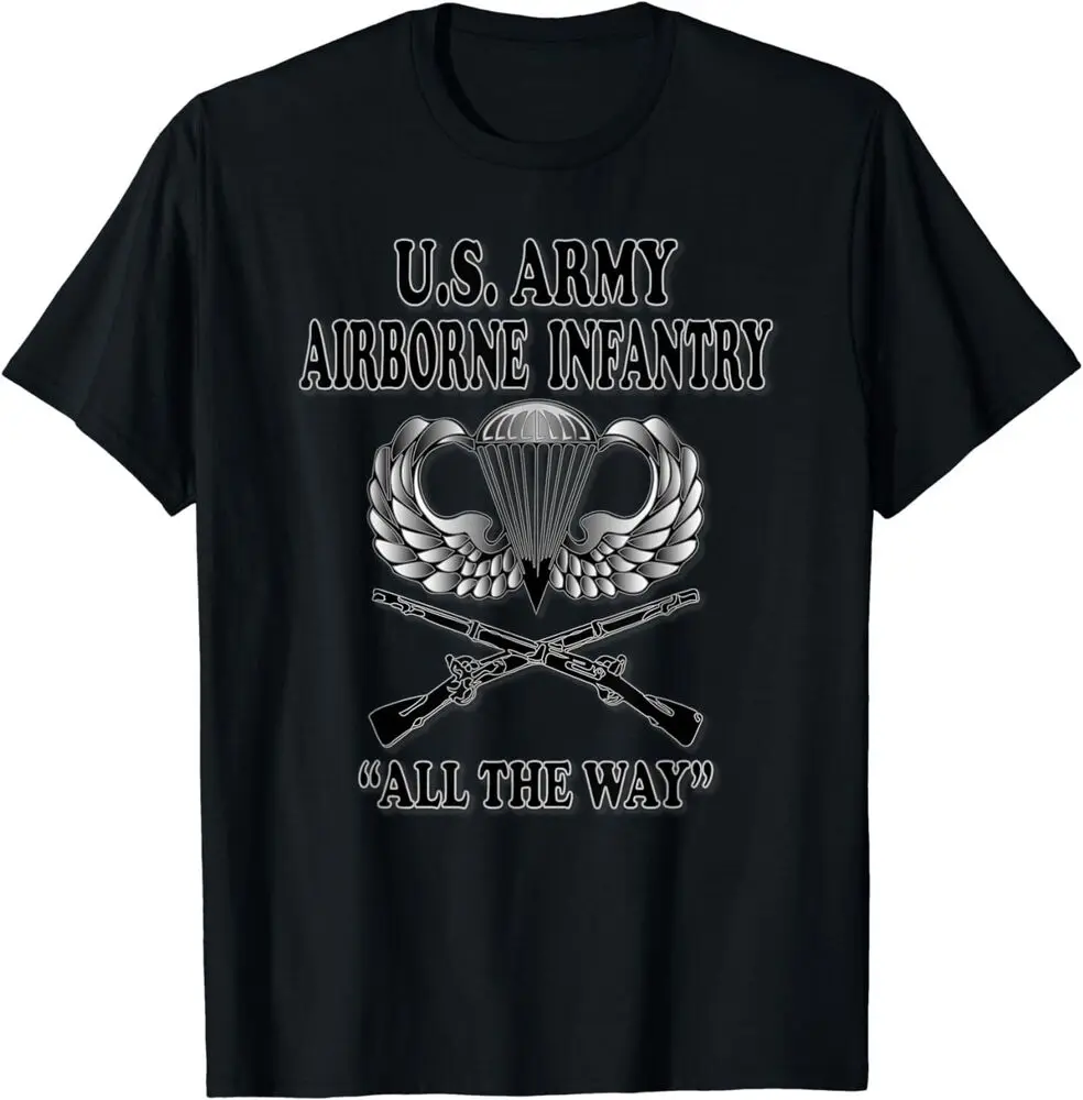 

US STOCK US Army Airborne Infantry T-Shirt Size S-5XL