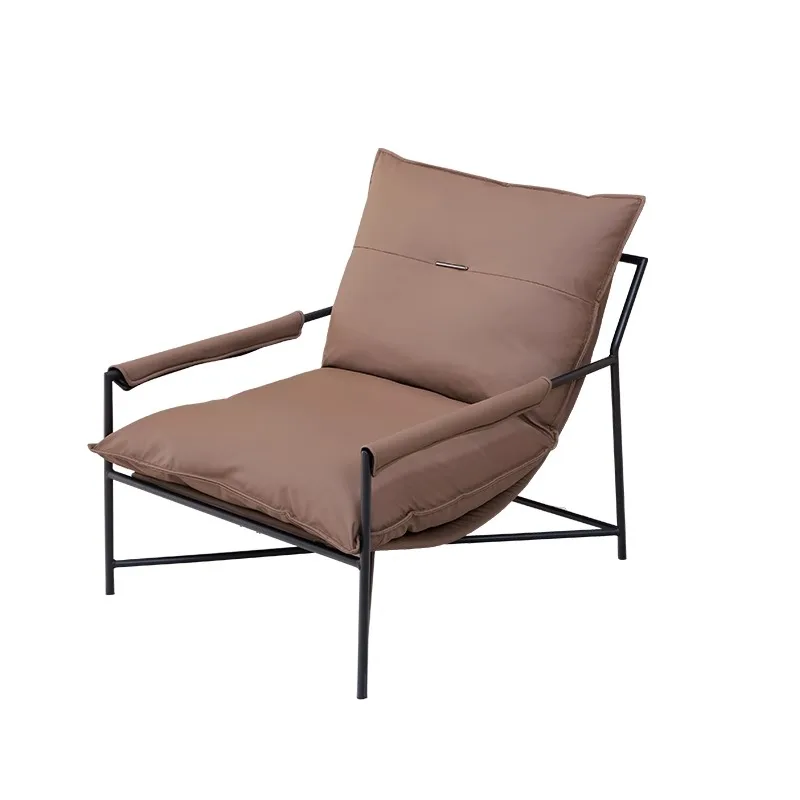 

Single Reclinertufted Leather Lazy Sitting Furniture Hotel Designer *Modern Luxury Nordic Living Room Chairs Lounge Arm Sofa