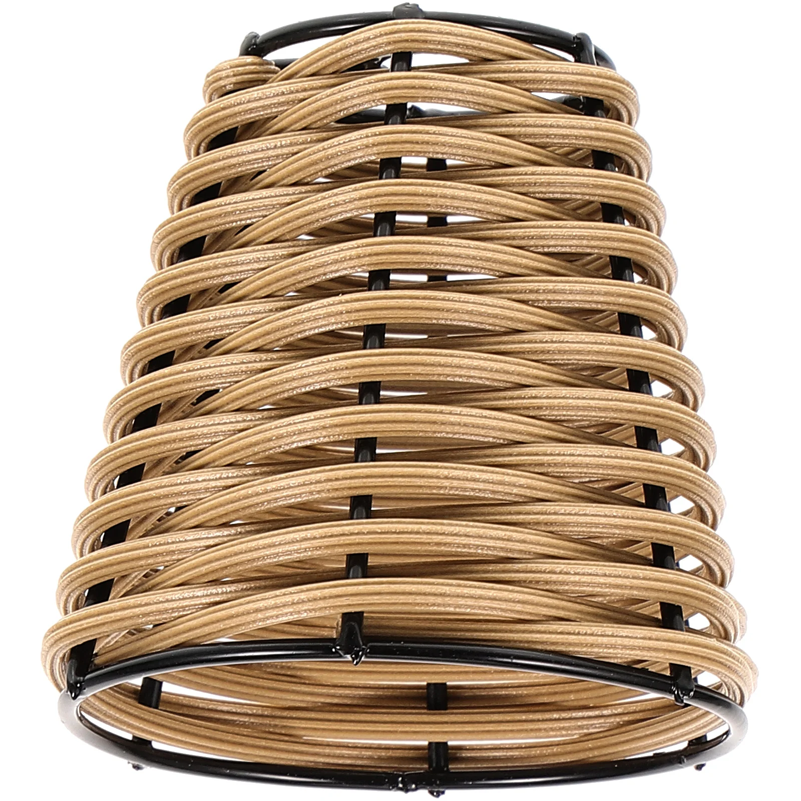 Japanese Rattan Small Lampshade Table Lighting Accessories DIY (brown) Decorative Mini Cover Woven Bamboo Ornament Retro