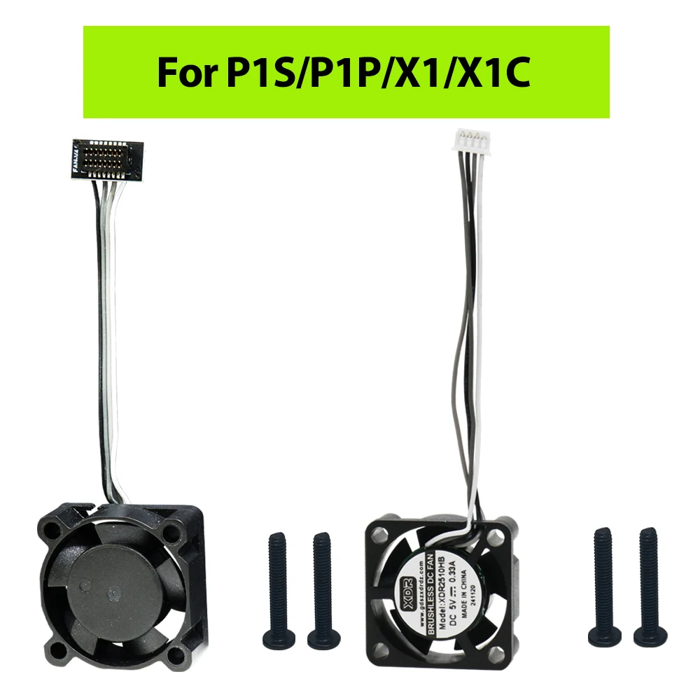 For Bambu Lab X1 Hotend Fan 2510 18000 Rpm/min Cooling Fan Cooler