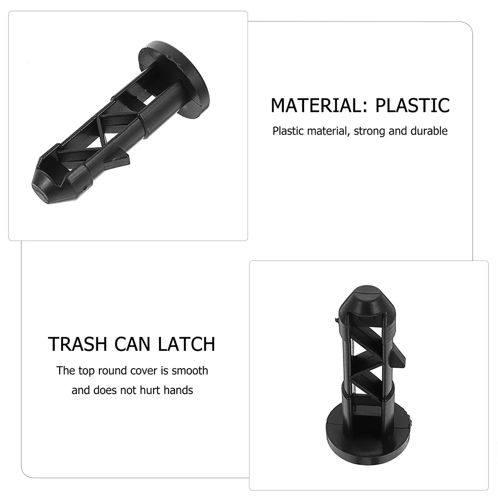 

6pcs Trash Can Latch Dustbin Cover Plastic Lid Accessories for Outdoor Sanitation Buckets Universal Replacement Plug